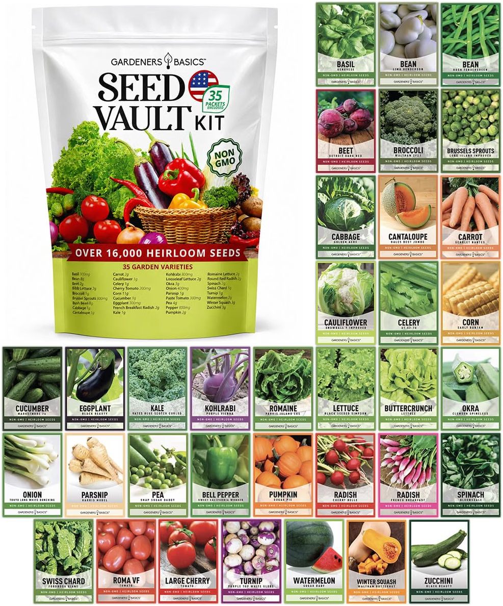 Kit de jardín de semillas de verduras de supervivencia